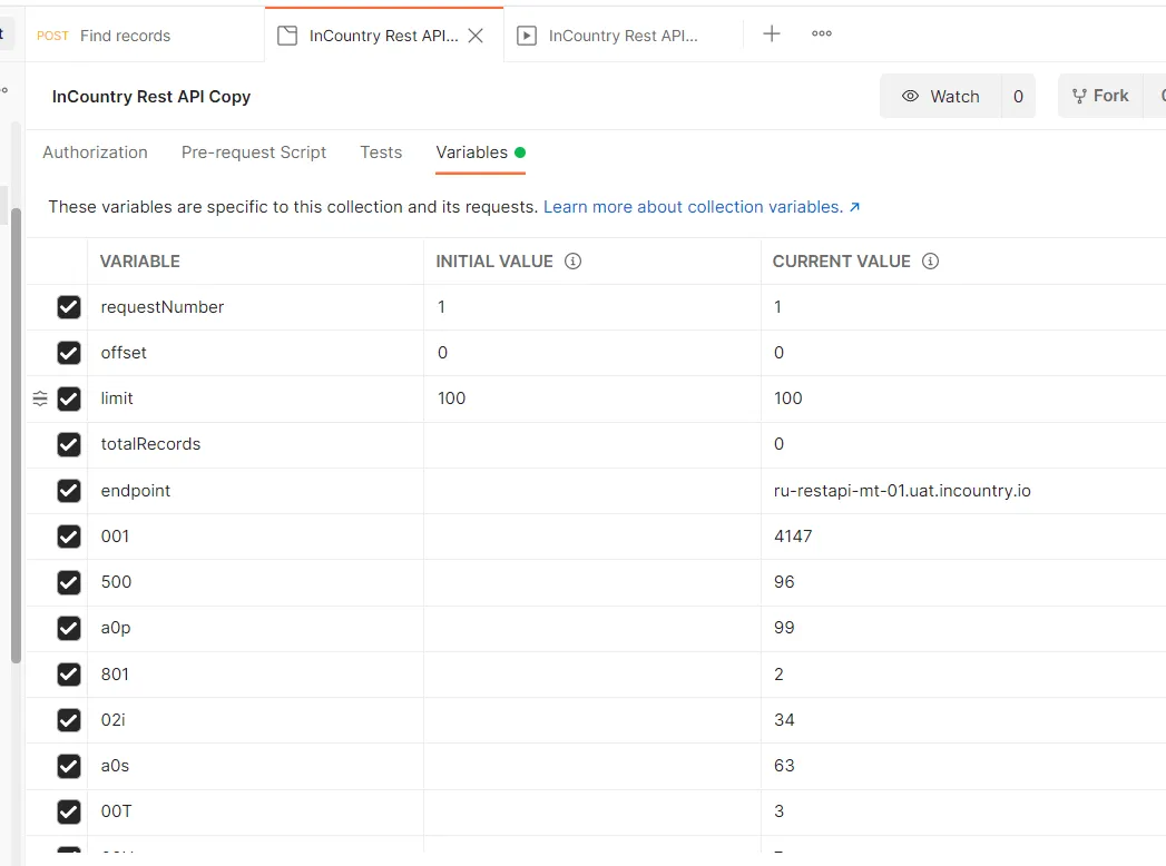 Postman - Output results