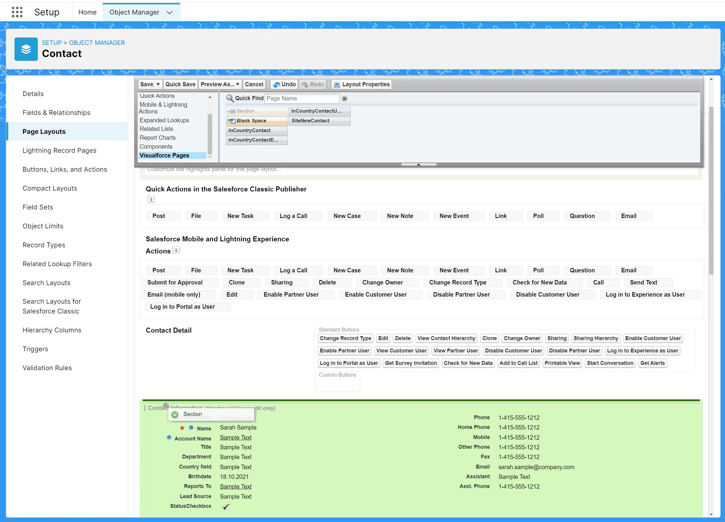 Adding block to page layout