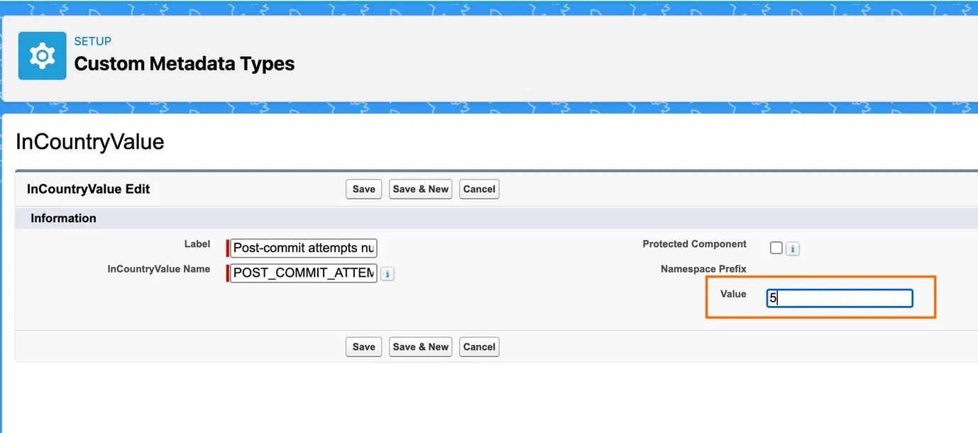 Custom Metadata Types