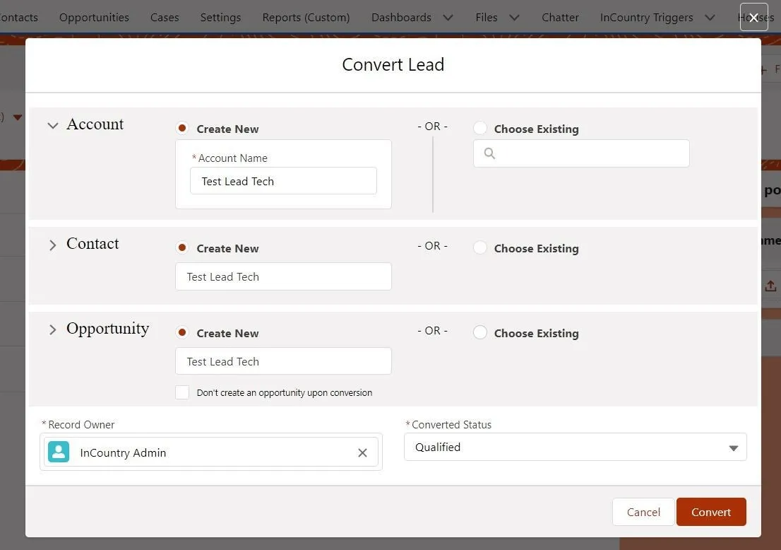 Define the type of record