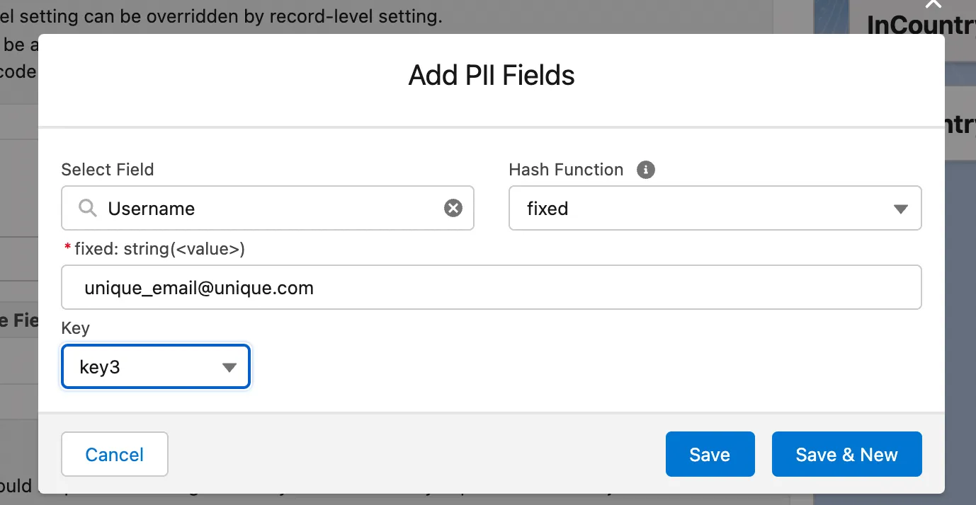 Add PII Fields