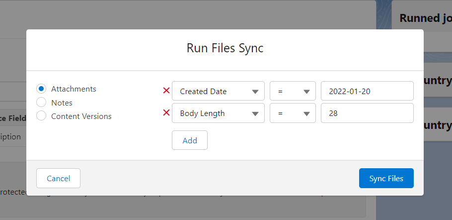 Run Files Sync