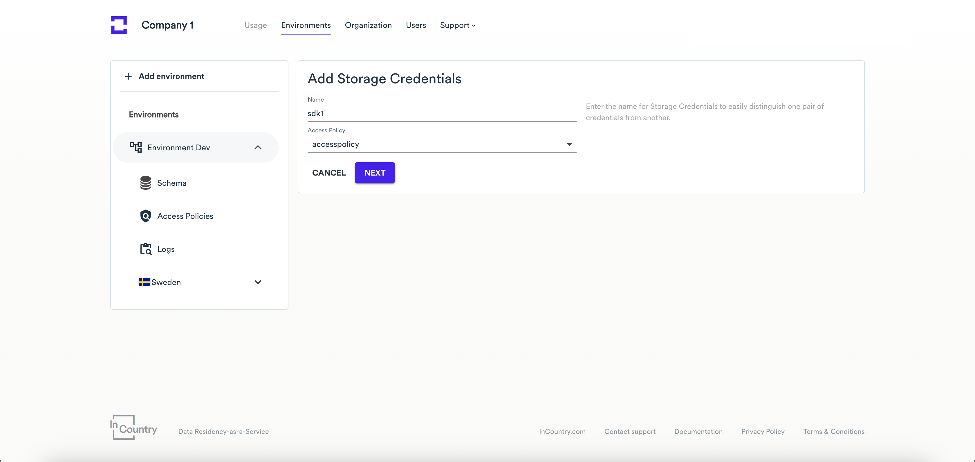 policy - use in SDK2