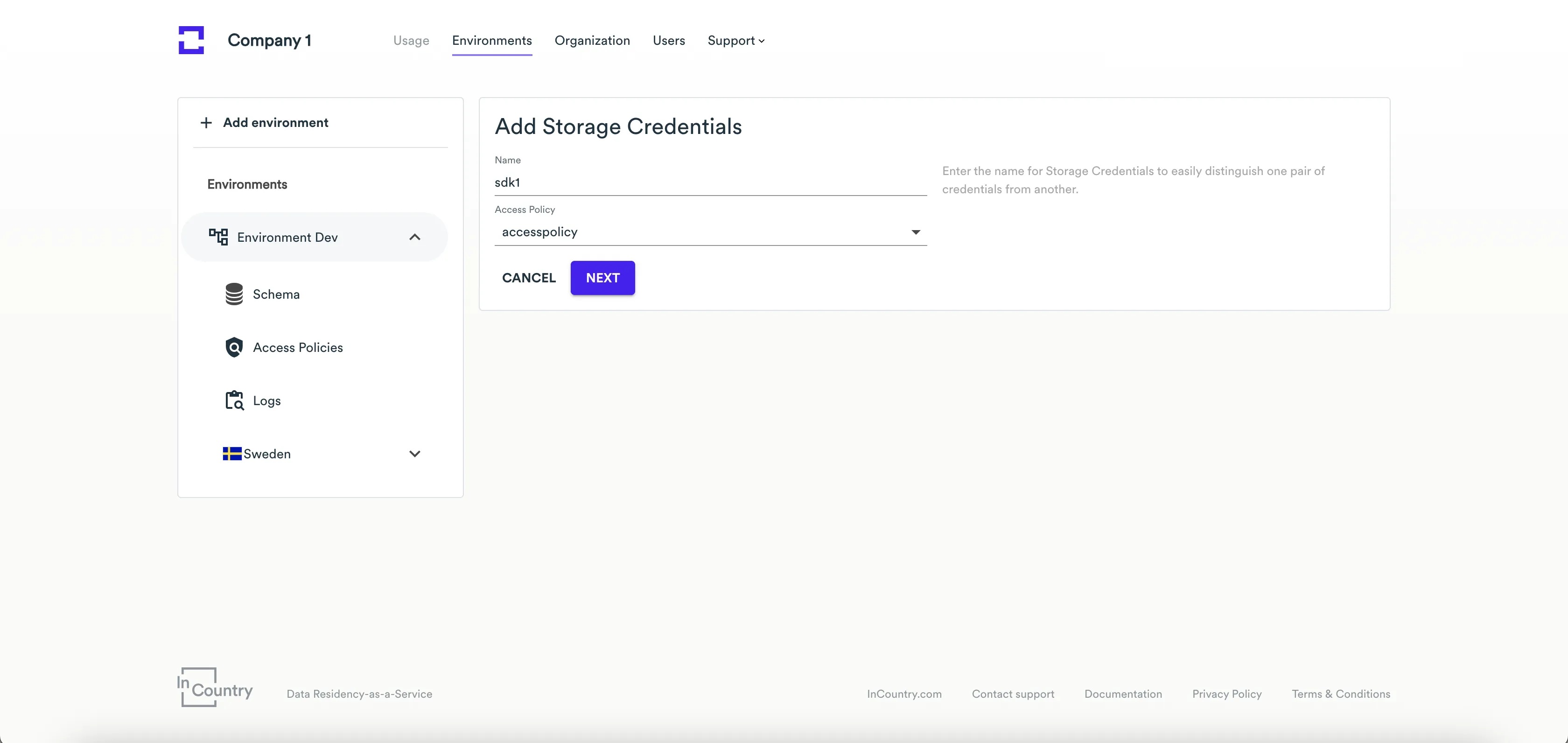 policy - use in SDK2